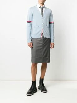 Thom Browne stripe detail cotton cardigan