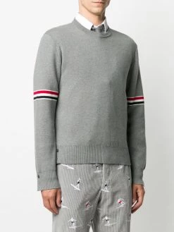 Thom Browne Milano stitch crew neck jumper