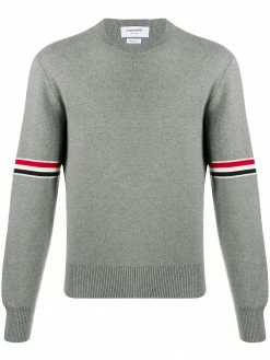 Thom Browne Milano stitch crew neck jumper