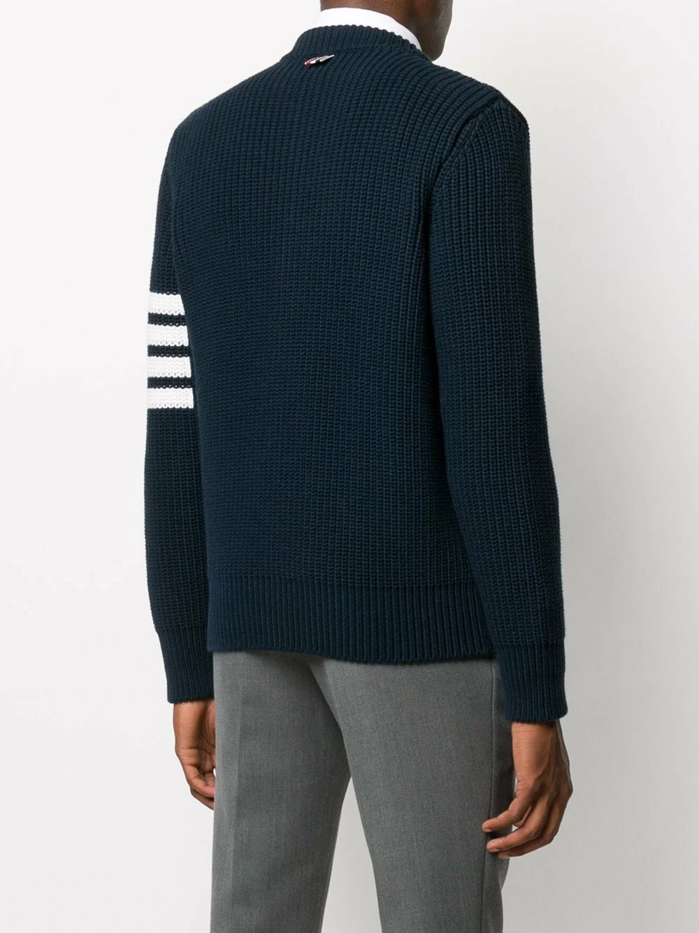 Thom Browne 4 Bar relaxed fit cardigan cardigans of men 4 Thom Browne 4-Bar relaxed fit cardigan
