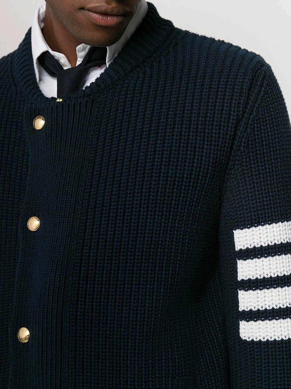 Thom Browne 4 Bar relaxed fit cardigan cardigans of men 5 Thom Browne 4-Bar relaxed fit cardigan