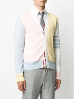 Thom Browne pastel knit cardigan