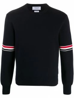 Thom Browne Milano stitch crew neck jumper