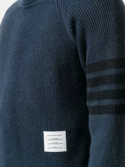 Thom Browne garment-dyed 4-bar pullover