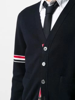 Thom Browne tricolour 4-Bar cardigan