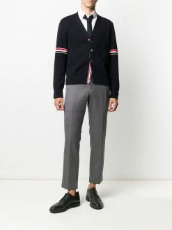 Thom Browne tricolour 4-Bar cardigan
