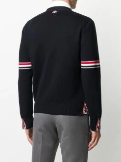 Thom Browne tricolour 4-Bar cardigan
