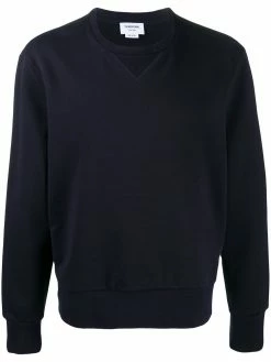 Thom Browne side stripe loopback cotton sweatshirt