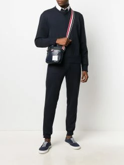 Thom Browne side stripe loopback cotton sweatshirt