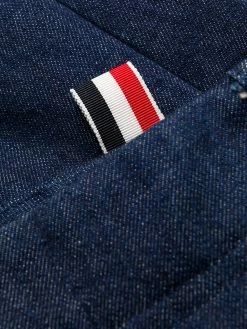 Thom Browne Deconstructed washed denim tailored trousers regular & straight-leg jeans of men 12 Thom Browne deconstructed washed denim tailored trousers