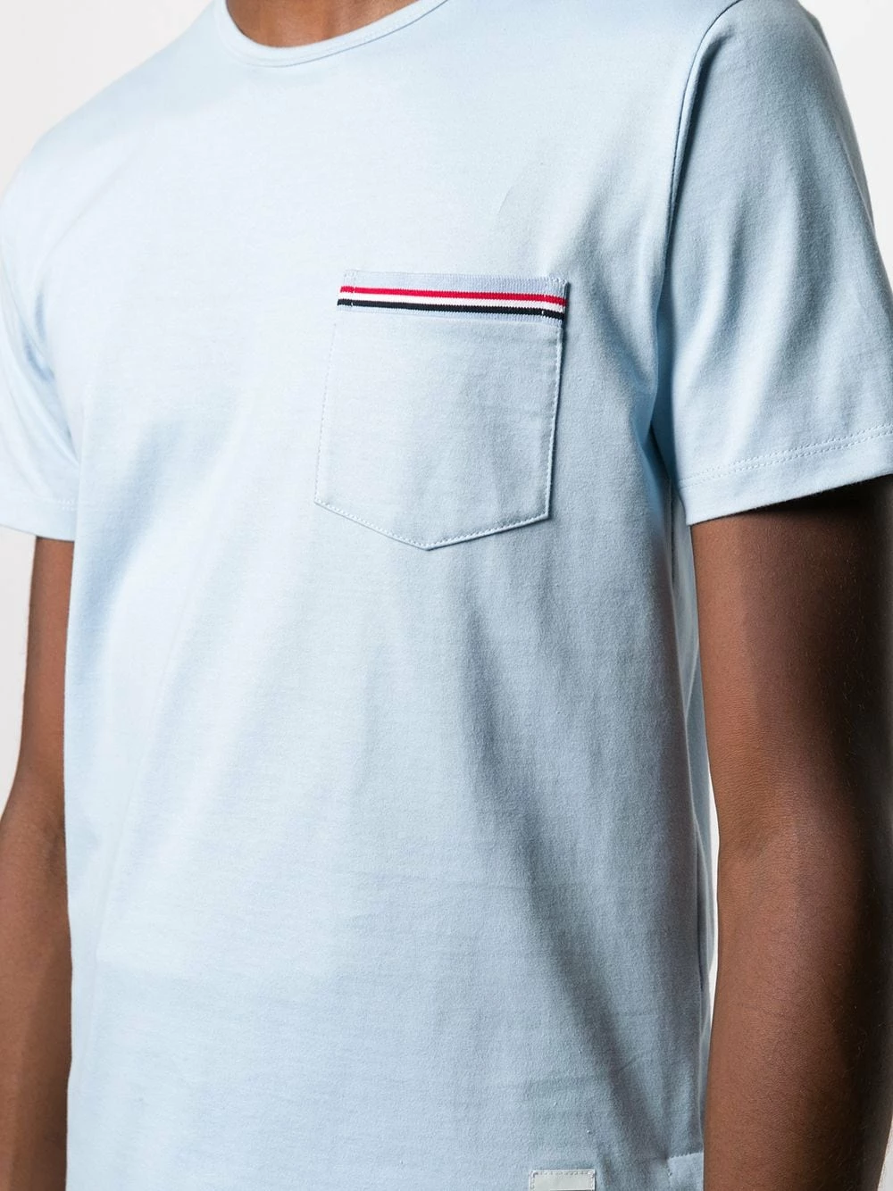 Thom Browne Striped chest pocket cotton T shirt t-shirts of men 5 Thom Browne striped chest pocket cotton T-shirt