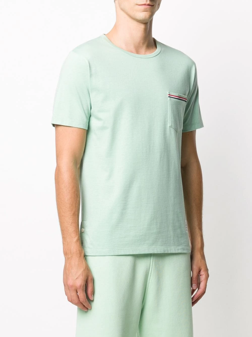 Thom Browne Striped chest pocket cotton T shirt t-shirts & vests of men 3 Thom Browne striped chest pocket cotton T-shirt