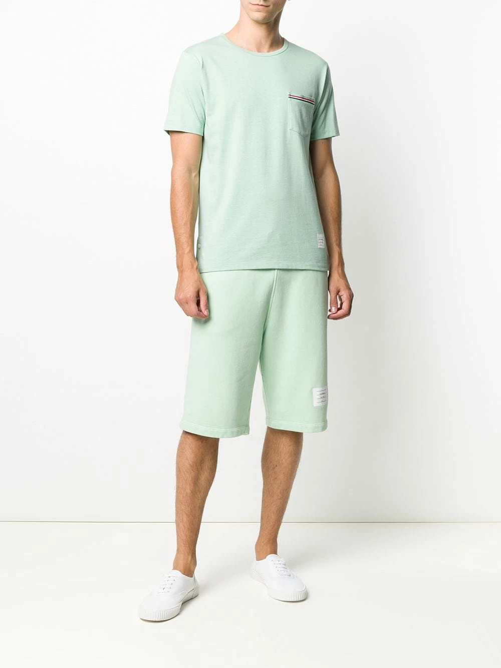 Thom Browne Striped chest pocket cotton T shirt t-shirts & vests of men 2 Thom Browne striped chest pocket cotton T-shirt