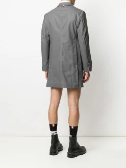 Thom Browne rubberised wool Chesterfiled coat