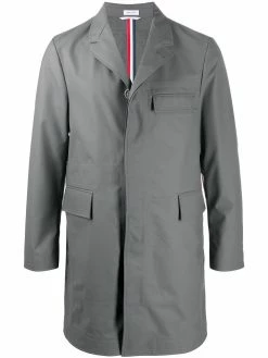 Thom Browne rubberised wool Chesterfiled coat