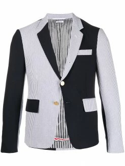 Thom Browne funmix seersucker blazer
