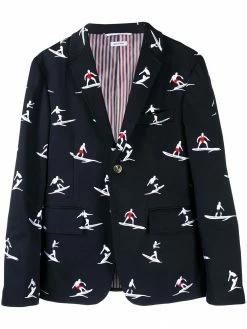 Thom Browne Surfers embroidered twill blazer