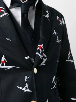 Thom Browne Surfers embroidered twill blazer