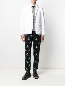 Thom Browne down-filled rear stripe jacket