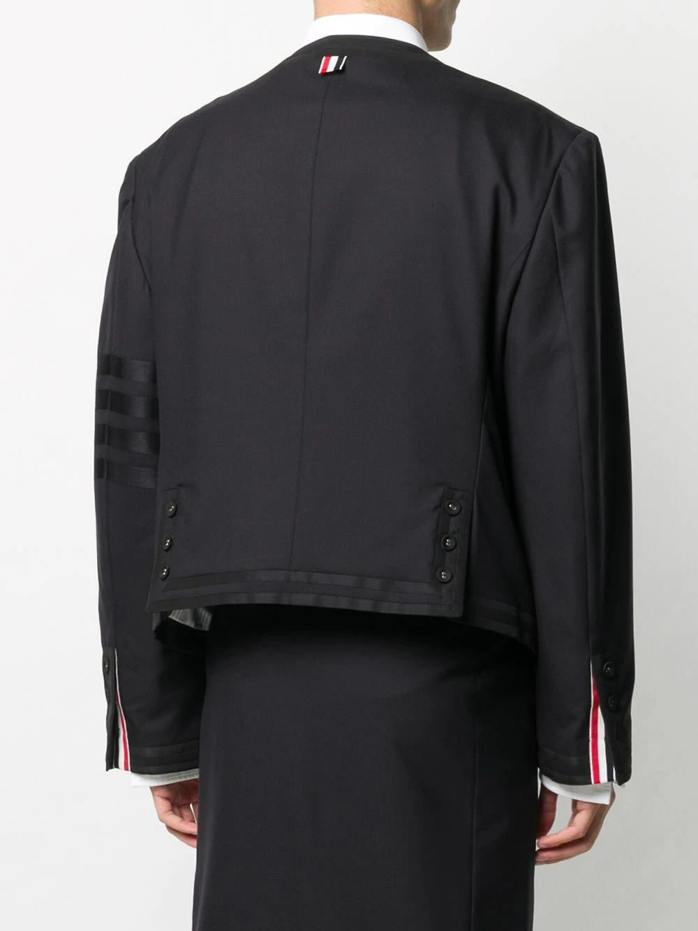 Thom Browne Oversized cardigan jacket military jackets of men 4 Thom Browne oversized cardigan jacket
