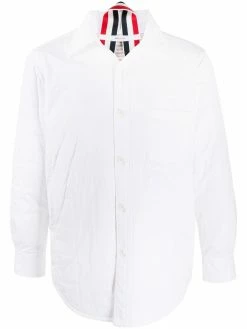 Thom Browne down-filled rear stripe shirt jacket