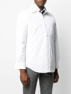 Thom Browne Down filled rear stripe shirt jacket down jackets of men 7 Thom Browne down-filled rear stripe shirt jacket