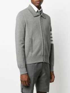 Thom Browne 4-Bar zip-up bomber jacket