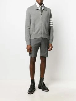 Thom Browne 4-Bar zip-up bomber jacket