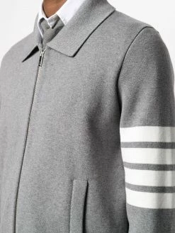 Thom Browne 4-Bar zip-up bomber jacket