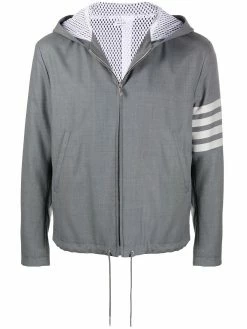 Thom Browne 4-Bar hooded golf jacket