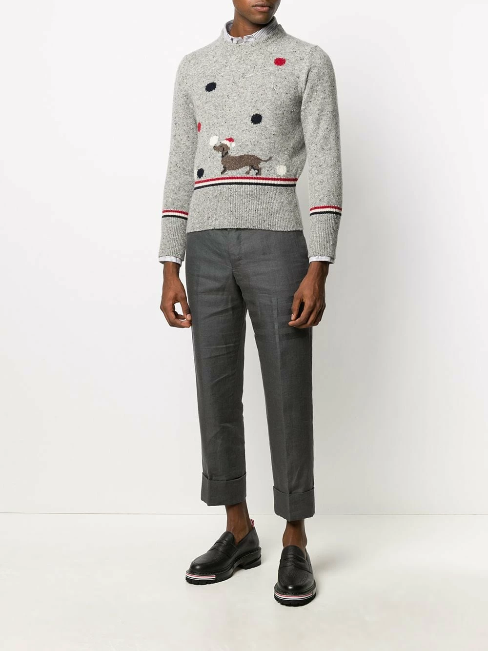 Thom Browne Check straight fit shirt shirts of men 2 Thom Browne check straight-fit shirt