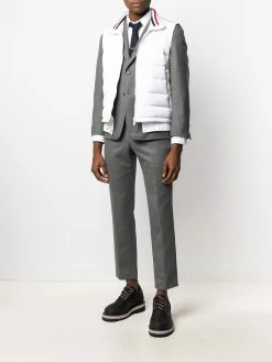 Thom Browne down-filled rear stripe gilet
