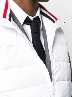 Thom Browne down-filled rear stripe gilet
