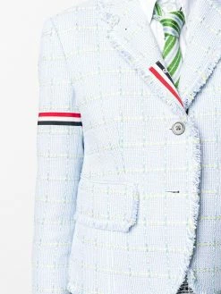 Thom Browne Frayed tweed blazer blazers of women 9 Thom Browne frayed tweed blazer