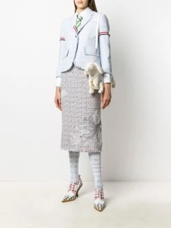 Thom Browne frayed tweed blazer