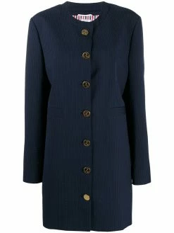 Thom Browne crinkle stripe oversize blazer