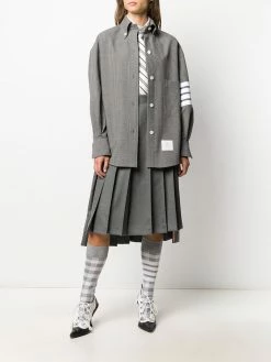 Thom Browne crinkle stripe shirt