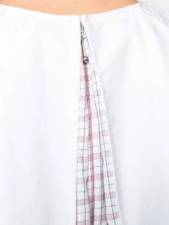 Thom Browne box pleat short sleeve blouse