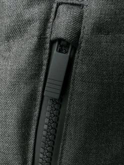 Thom Browne 120s twill funnel neck coat