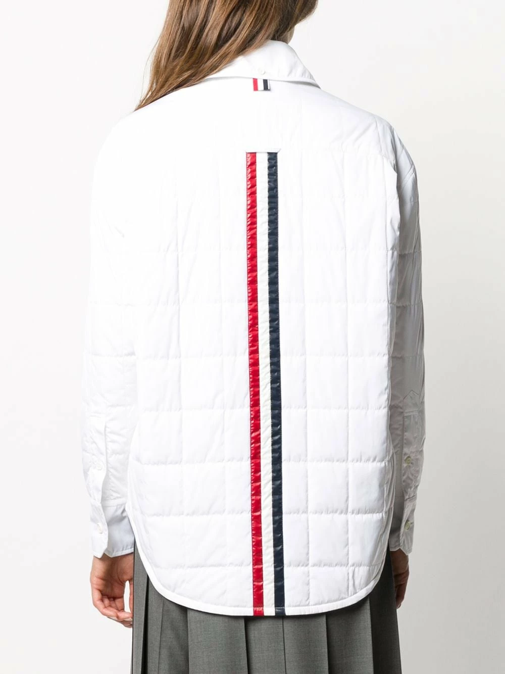 Thom Browne Oversized quilted shirt jacket down jackets of women 4 Thom Browne oversized quilted shirt jacket