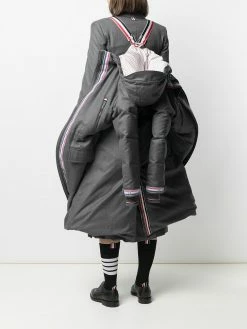 Thom Browne down-filled A-line hooded parka