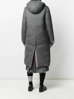 Thom Browne down-filled A-line hooded parka