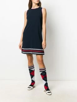 Thom Browne zigzag-trim shift dress