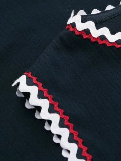 Thom Browne zigzag-trim shift dress