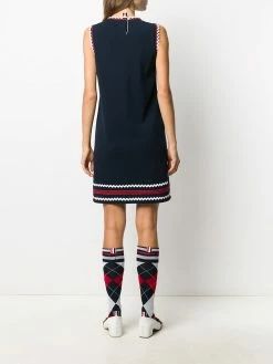 Thom Browne zigzag-trim shift dress
