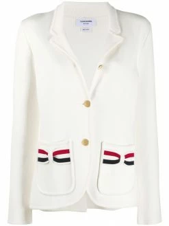 Thom Browne striped bow pocket blazer
