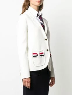 Thom Browne striped bow pocket blazer