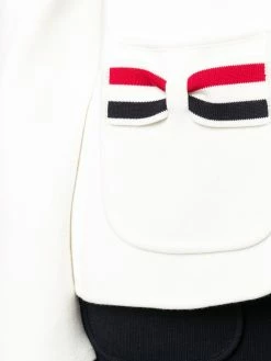 Thom Browne striped bow pocket blazer