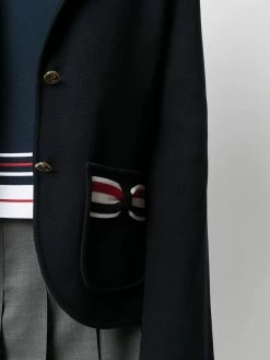 Thom Browne RWB bow single breasted jacket fitted jackets of women 9 Thom Browne RWB-bow single-breasted jacket