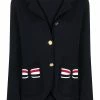 Thom Browne RWB-bow single-breasted jacket
